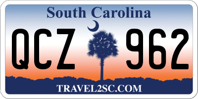 SC license plate QCZ962