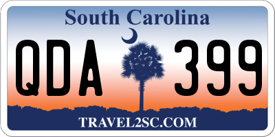 SC license plate QDA399