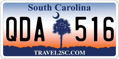 SC license plate QDA516