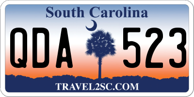 SC license plate QDA523