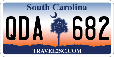 SC license plate QDA682