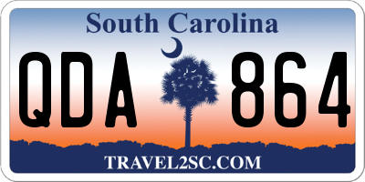SC license plate QDA864