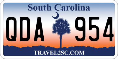 SC license plate QDA954