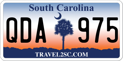 SC license plate QDA975