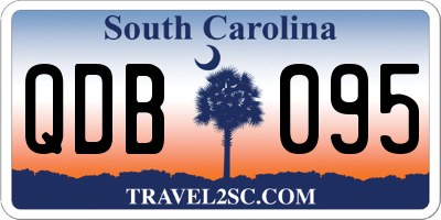 SC license plate QDB095