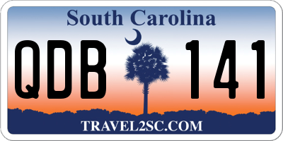 SC license plate QDB141