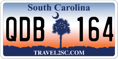 SC license plate QDB164