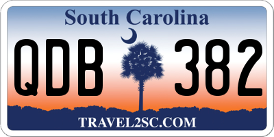 SC license plate QDB382