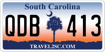 SC license plate QDB413