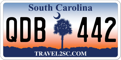 SC license plate QDB442