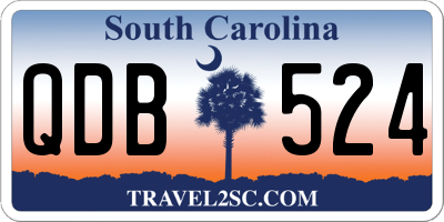 SC license plate QDB524