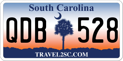 SC license plate QDB528