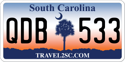 SC license plate QDB533