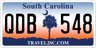 SC license plate QDB548