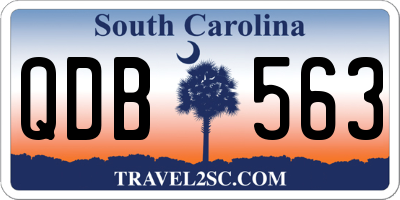 SC license plate QDB563
