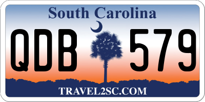 SC license plate QDB579