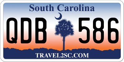 SC license plate QDB586