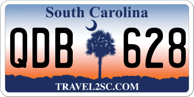 SC license plate QDB628