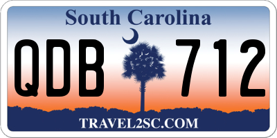 SC license plate QDB712
