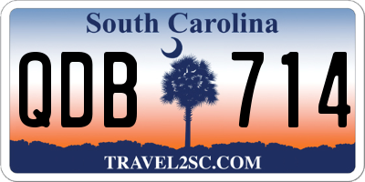 SC license plate QDB714
