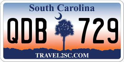 SC license plate QDB729