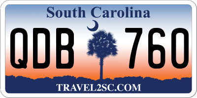 SC license plate QDB760