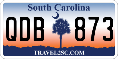 SC license plate QDB873