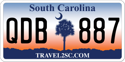 SC license plate QDB887