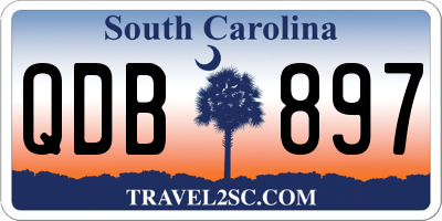 SC license plate QDB897