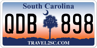 SC license plate QDB898
