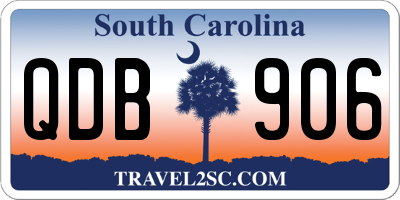 SC license plate QDB906