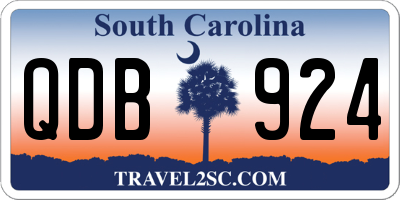 SC license plate QDB924