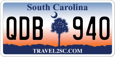 SC license plate QDB940