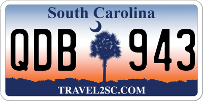 SC license plate QDB943