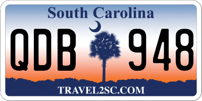SC license plate QDB948