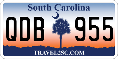 SC license plate QDB955
