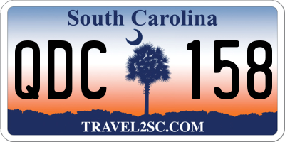 SC license plate QDC158