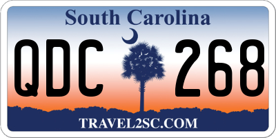SC license plate QDC268