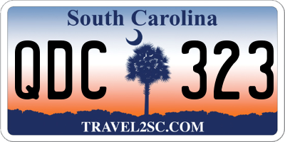 SC license plate QDC323