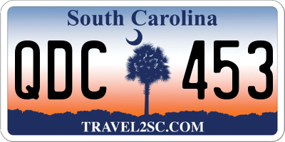 SC license plate QDC453