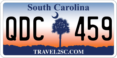SC license plate QDC459