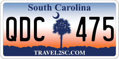 SC license plate QDC475