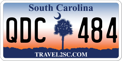 SC license plate QDC484