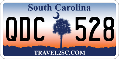 SC license plate QDC528