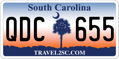 SC license plate QDC655