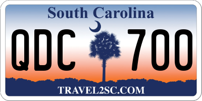 SC license plate QDC700