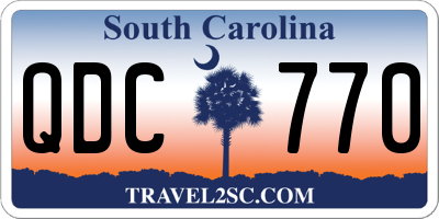 SC license plate QDC770