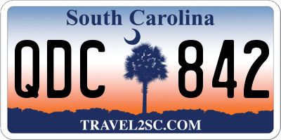 SC license plate QDC842