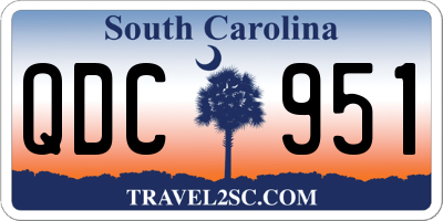 SC license plate QDC951