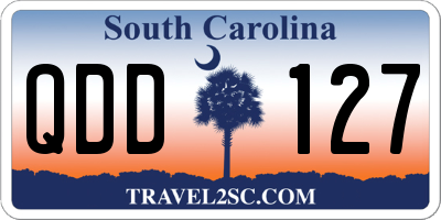 SC license plate QDD127
